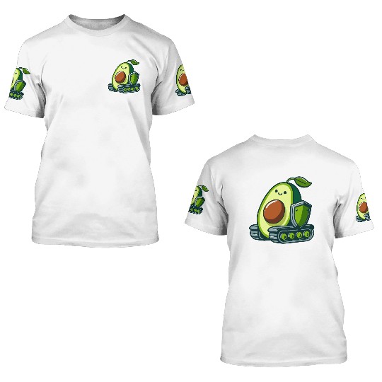 cute avocado tank 3D T Shirts