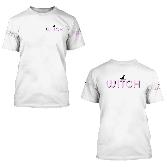 Enchanted Witchcraft Script Design 3D T Shirts