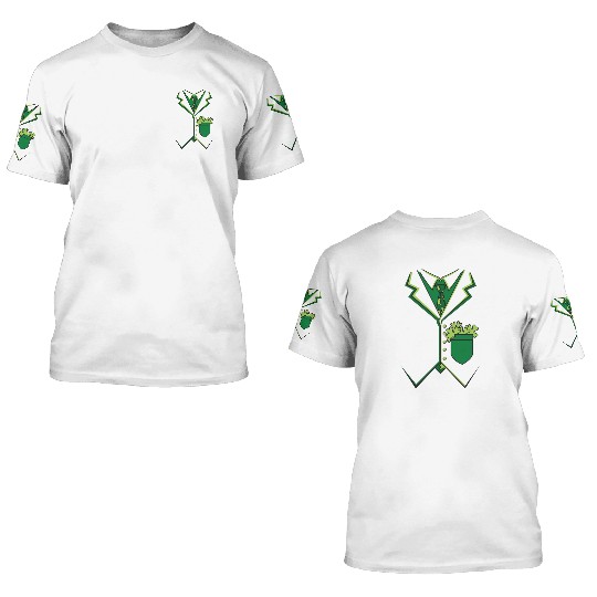 Irish Tuxedo Suit 3D T Shirts