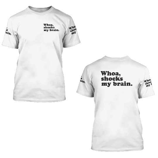 Whoa, Shocks My Brain, Phish, MSG 3D T Shirts