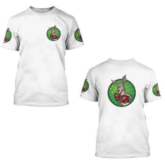 Boxing Kangaroo 3D T Shirts