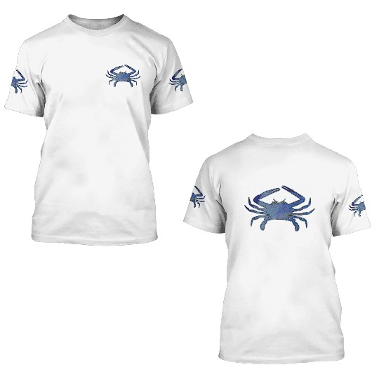 Blue Crab 3D T Shirts