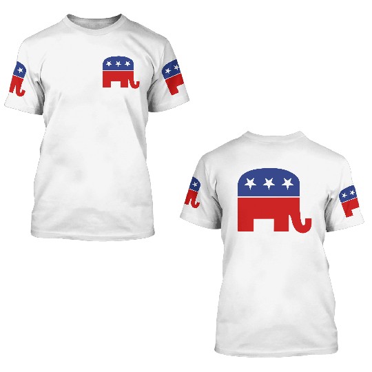 Republican elephant 3D T Shirts