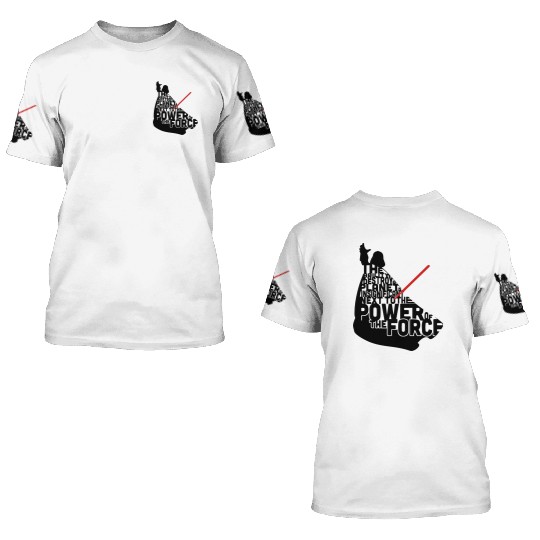 Darth Vader in quotes 3D T Shirts