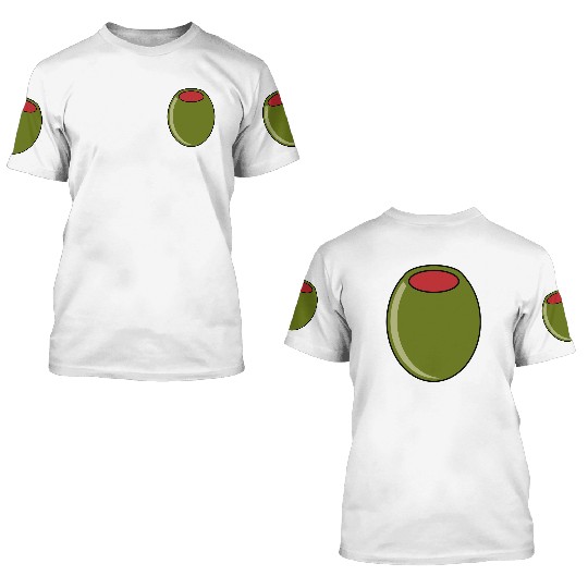 green olive 3D T Shirts