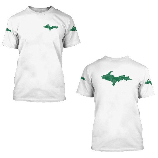 Distressed Vintage Upper Peninsula U.P. 3D T Shirts 3D T Shirts