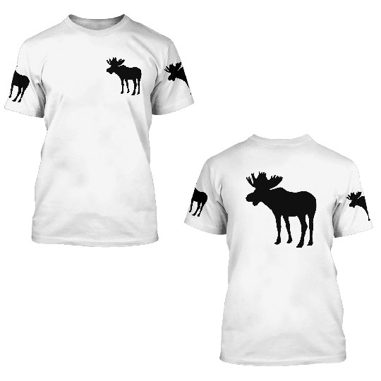 Moose 3D T Shirts