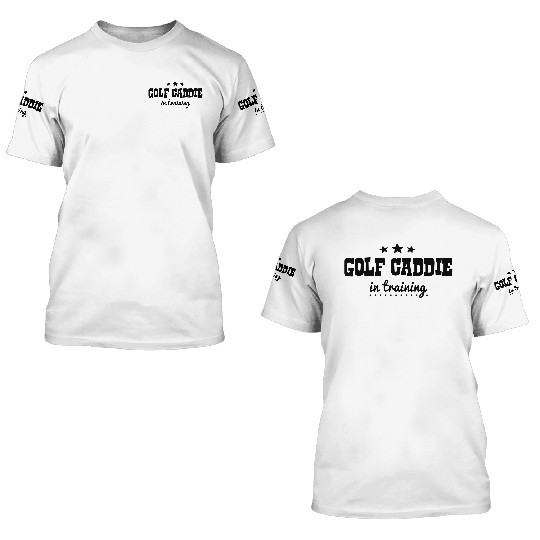 golf caddie in training 3D T Shirts