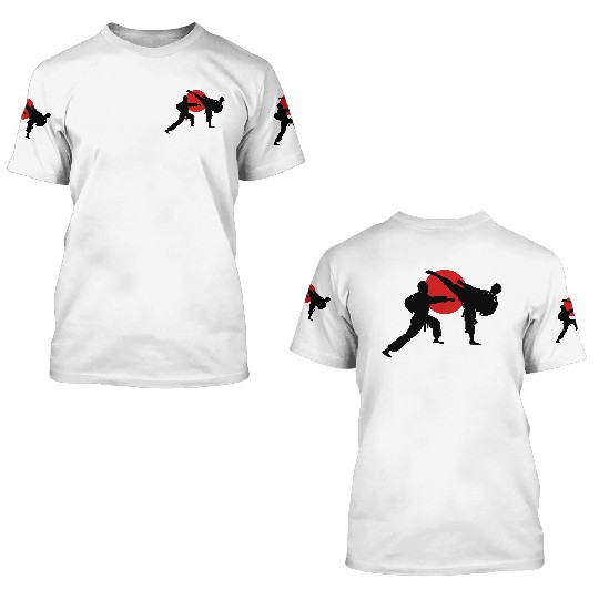 two karate fighter 3D T Shirts