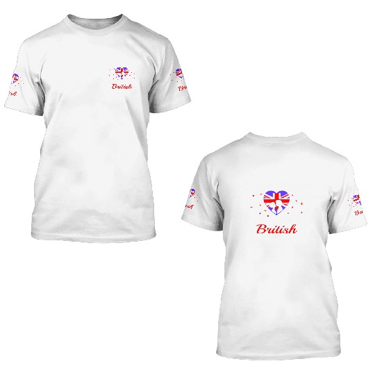 Asked God Strength Courage Sent British Wife 3D T Shirts