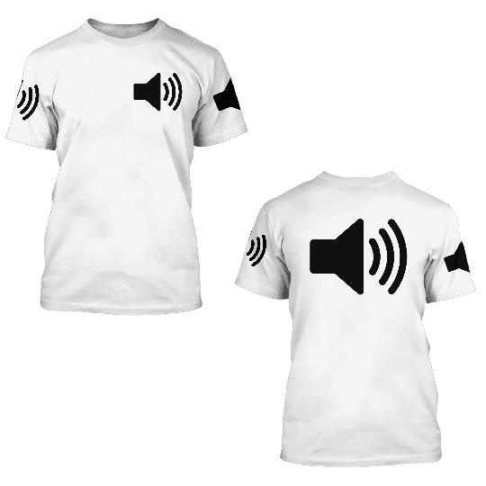 Speaker Volume Icon 3D T Shirts