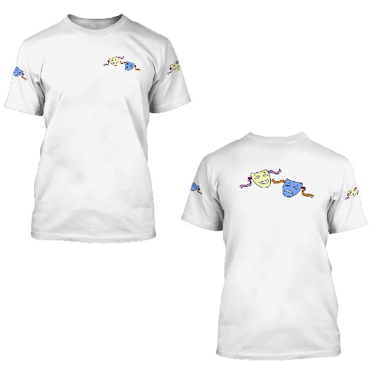 Beagle Bros Comedy Tragedy 3D T Shirts