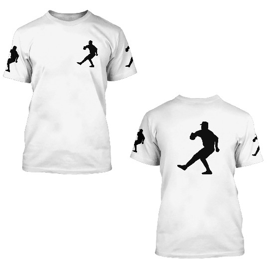 baseball pitcher 3D T Shirts