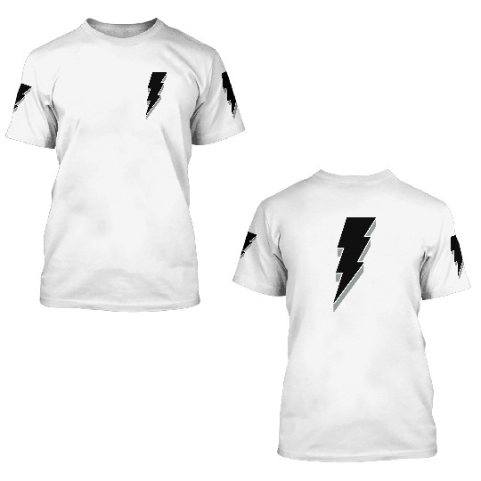Lightning Bolt - 3D 3D T Shirts