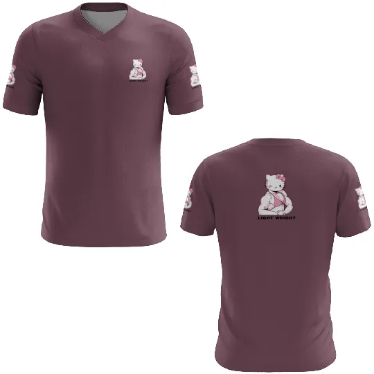 Hello Kitty Buff Bodybuilder Workout Gym 3D T Shirts
