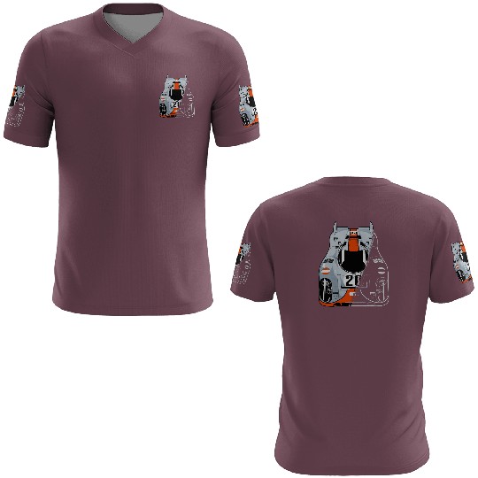 Porschee 917 Automotive 3D T Shirts