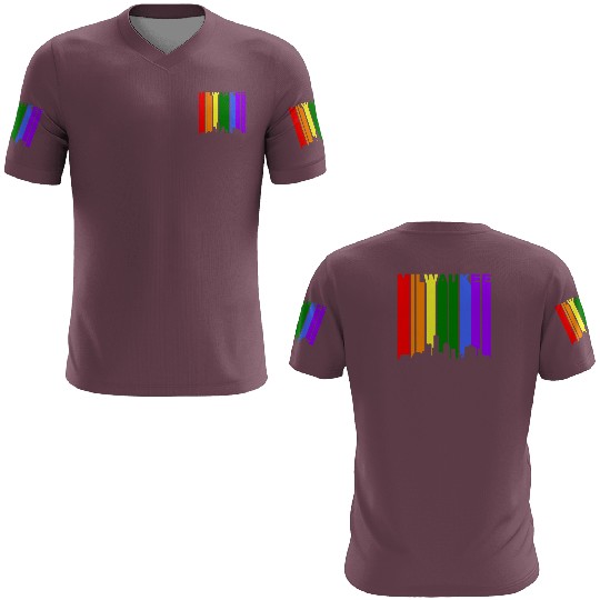 Milwaukee Wisconsin Rainbow LGBT Gay Pride 3D T Shirts