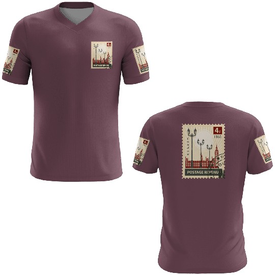 london stamp 3D T Shirts