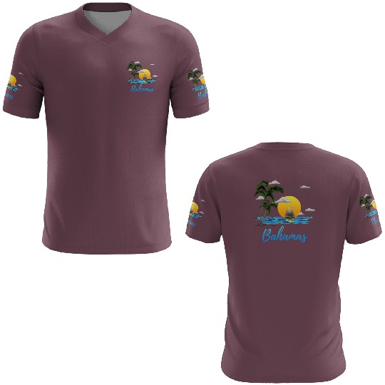 Bahamas Vacation Sailing 3D T Shirts