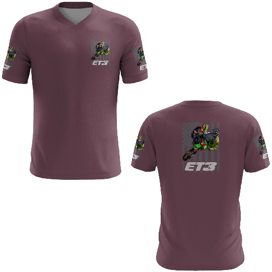 ET3 TOMAC USA FLAG 450SX MOTOCROSS ET1 3D T Shirts