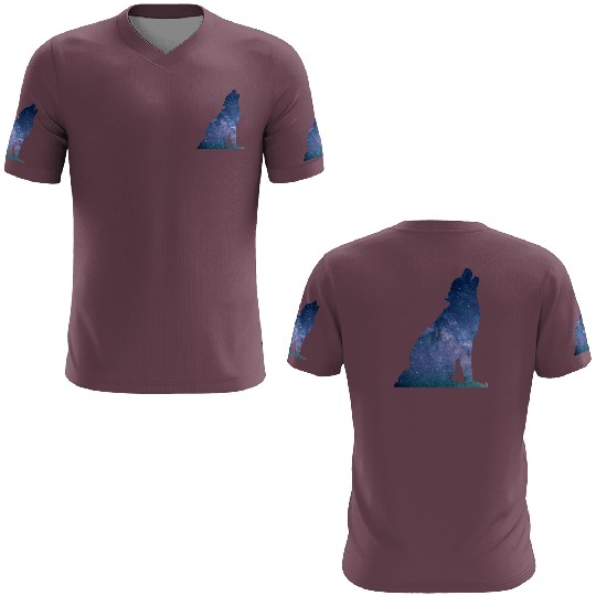 Galaxy Wolf 3D T Shirts