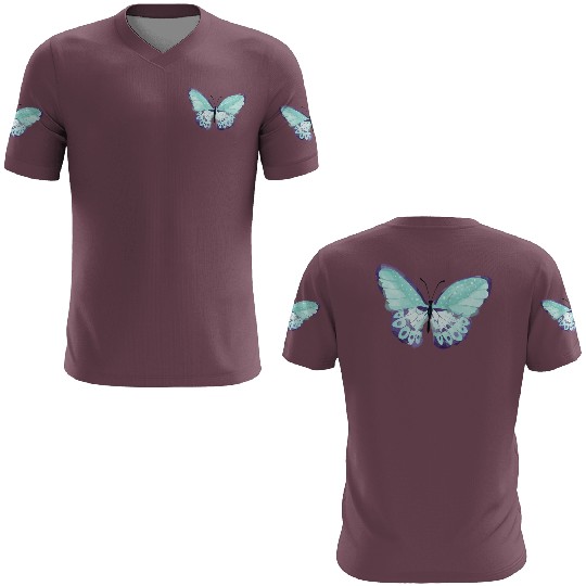 Light Green Butterfly 3D T Shirts