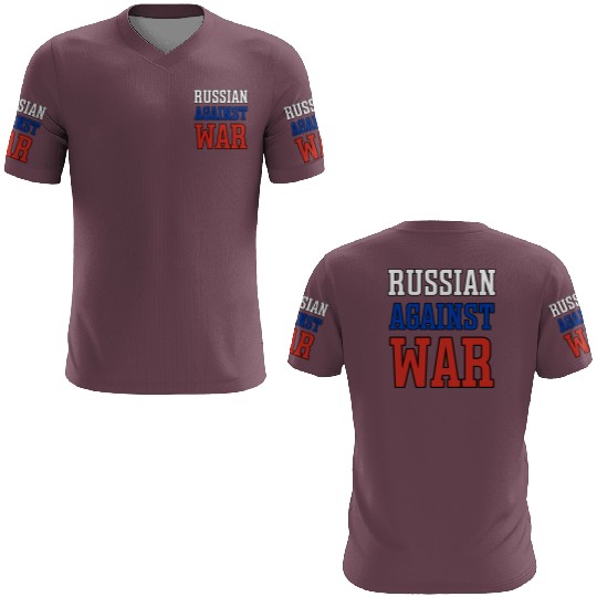 Russian Against war outline 3D T Shirts
