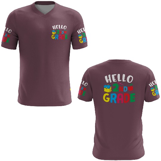 Hello 2nd Grade Back To School 3D T Shirts