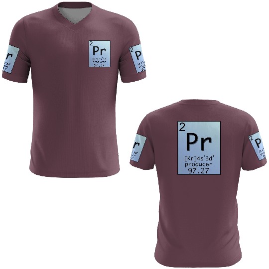 Music Producer Periodic Table Design 3D T Shirts