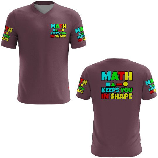 Math Keeps You In Shape 2 3D T Shirts