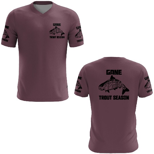 Gone Fishing Trout Season 3D T Shirts