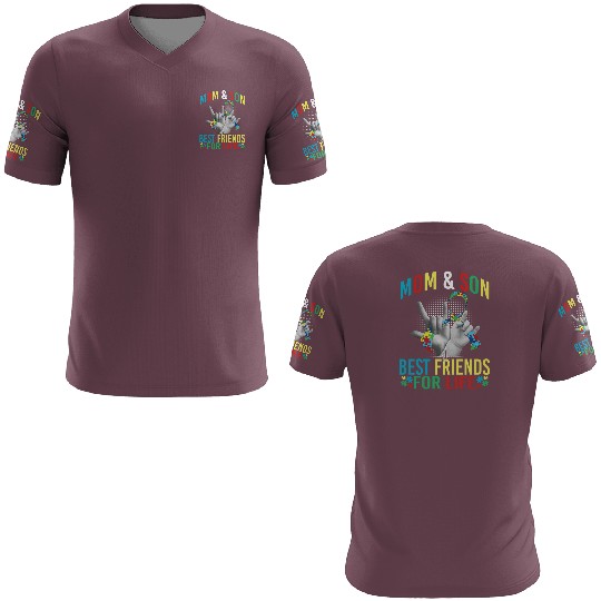 Mom And Son Best Friends For Life Autism Awareness 3D T Shirts