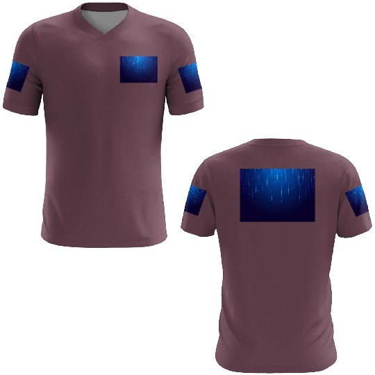 Navy Blue Glowing Neon Dots 3D T Shirts