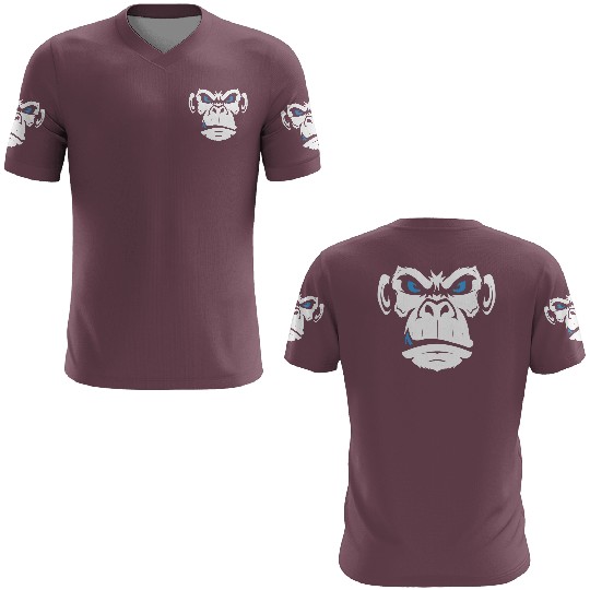 Monkey Head Angry Monkey Face 3D T Shirts
