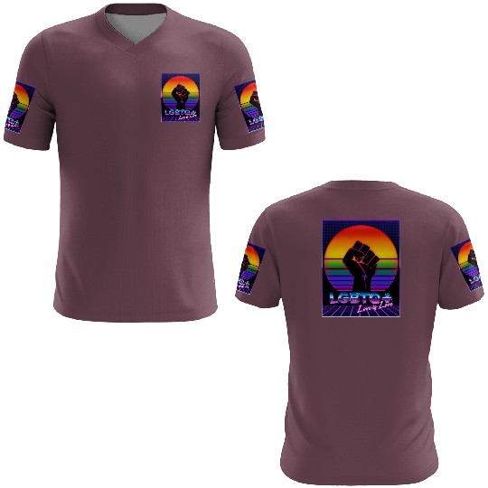 LGBT Pride 80s Retro Vaporwave Sunset 3D T Shirts