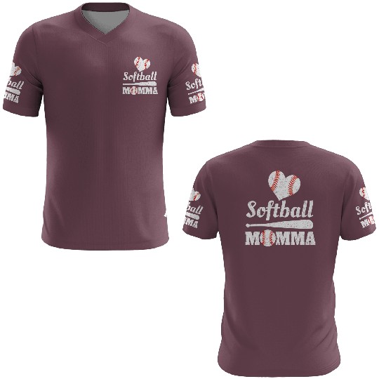 Softball Momma Mother's Day Ball Sports Mom Mommy 3D T Shirts