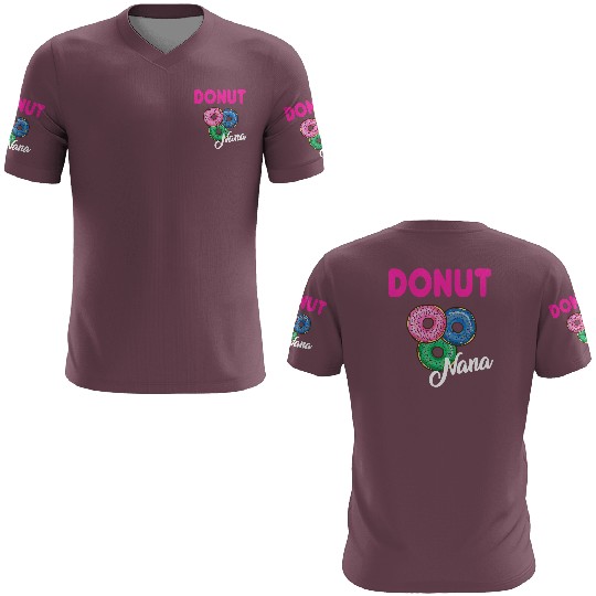 Womens Nana Donut 3D T Shirts Grandmother Donut Lover