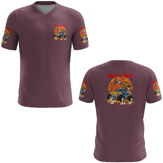 Monster Truck or Treat Scary Pumpkin Toddlers 3D T Shirts