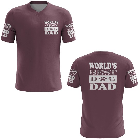 Worlds Best Dog Dad 3D T Shirts