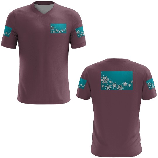 Christmas Snowflakes Teal Winter 3D T Shirts