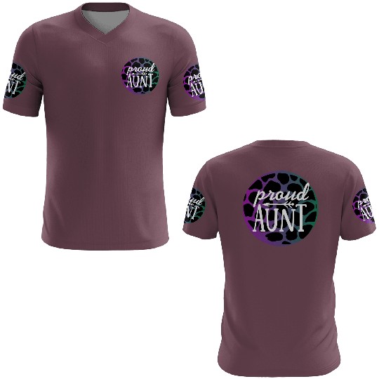 Purple Leopard Proud Aunt 3D T Shirts