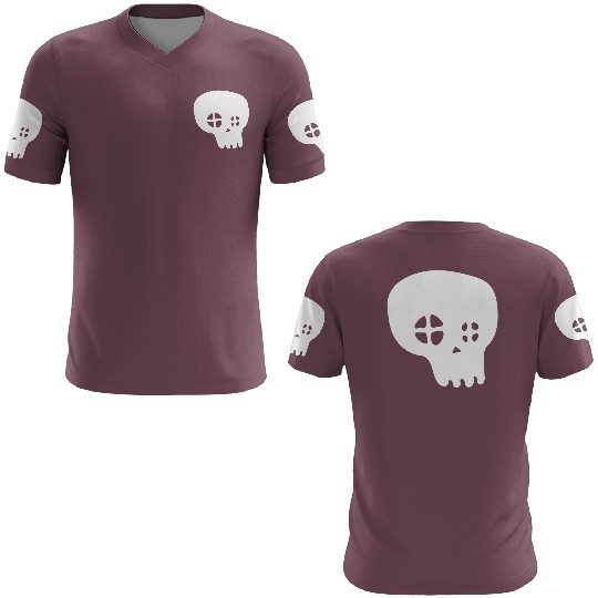 Halloween Skull (White) 3D T Shirts
