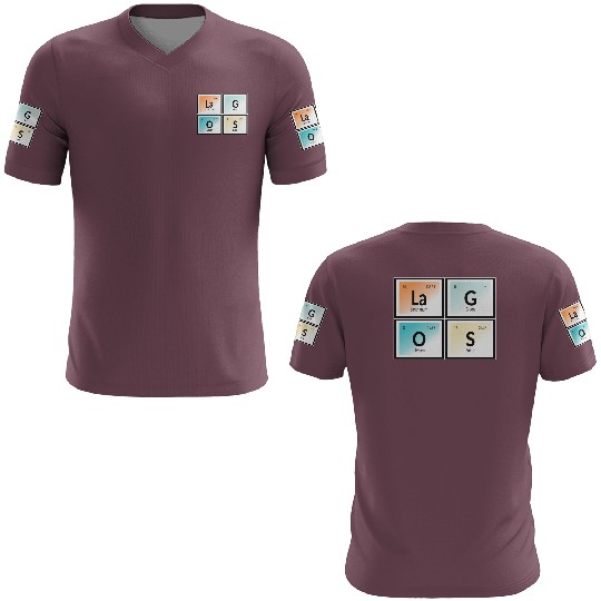 Lagos | Periodic Table of Elements 3D T Shirts