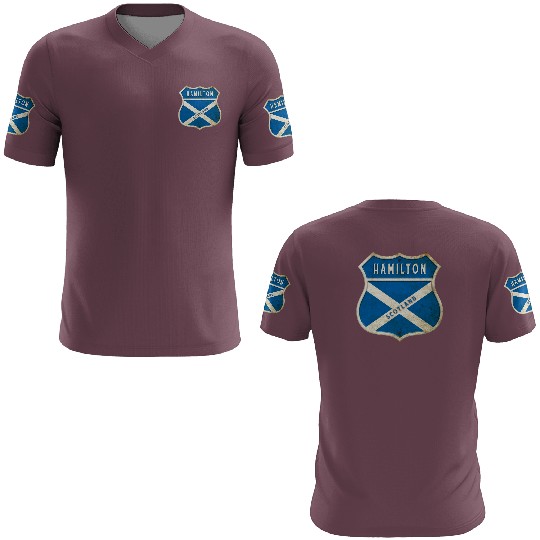 Hamilton Scotland coat of arms flag design 3D T Shirts