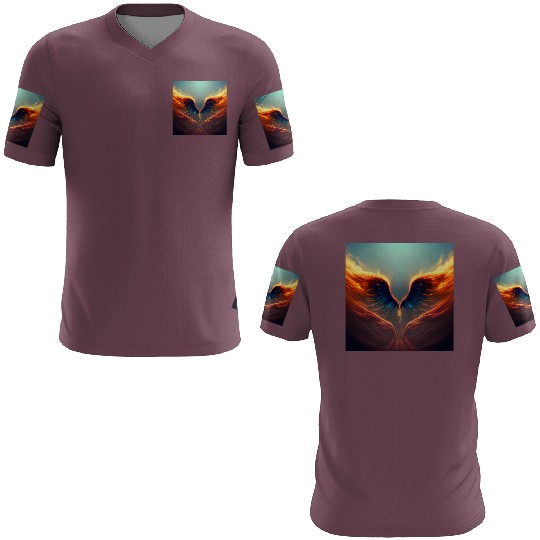 Mashup Epic Wallpaper Flaming Angel Wings 3D T Shirts