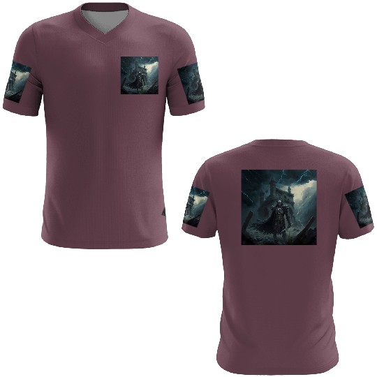 Death Knight in Thunderstorm 3D T Shirts