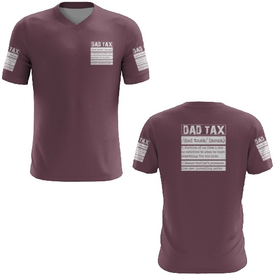 Vintage Dad Tax Definition Men Funny Father's Day 3D T Shirts