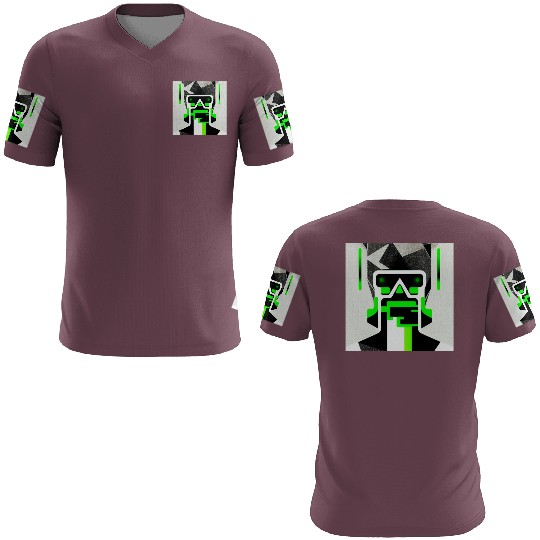 Cyberpunk Inspired Green Theme KeyLead 3D T Shirts
