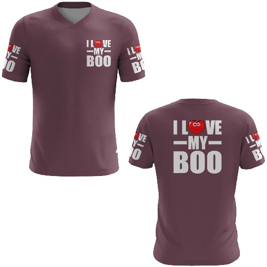 I Love My Boo Cute Valentines Day Gift 3D T Shirts