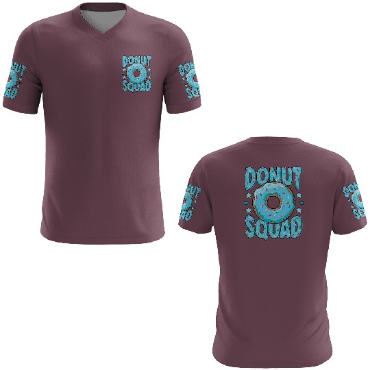 Blue Donut Squad Sprinkles Donut Lover Matching 3D T Shirts